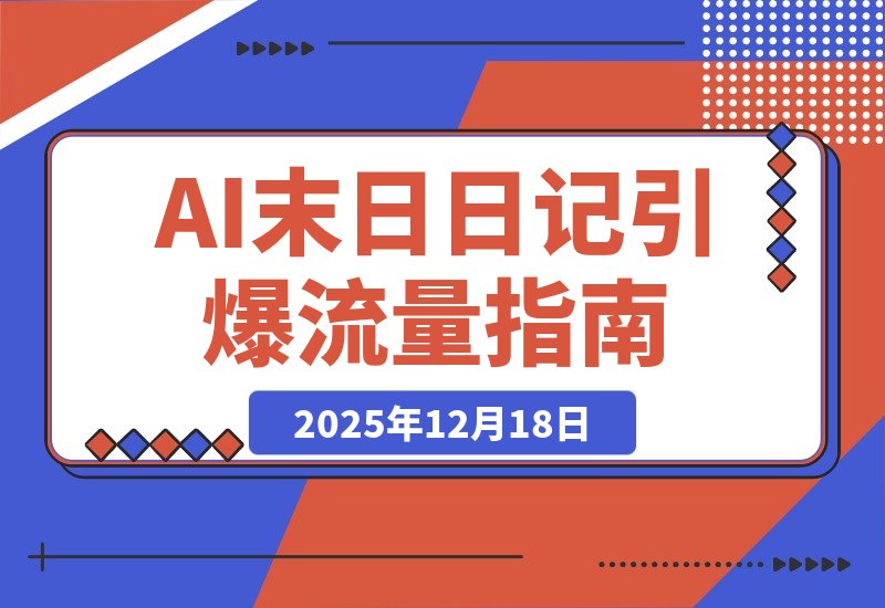 AI末日日记引爆流量：单日收入破千，粉丝暴涨20万，完整操作指南-梧桐有术