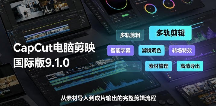 CapCut电脑剪映国际版9.1.0：解锁全能视频剪辑新体验-梧桐有术