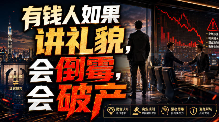 有钱人讲礼貌，竟会招致破产？揭秘背后的残酷真相-梧桐有术
