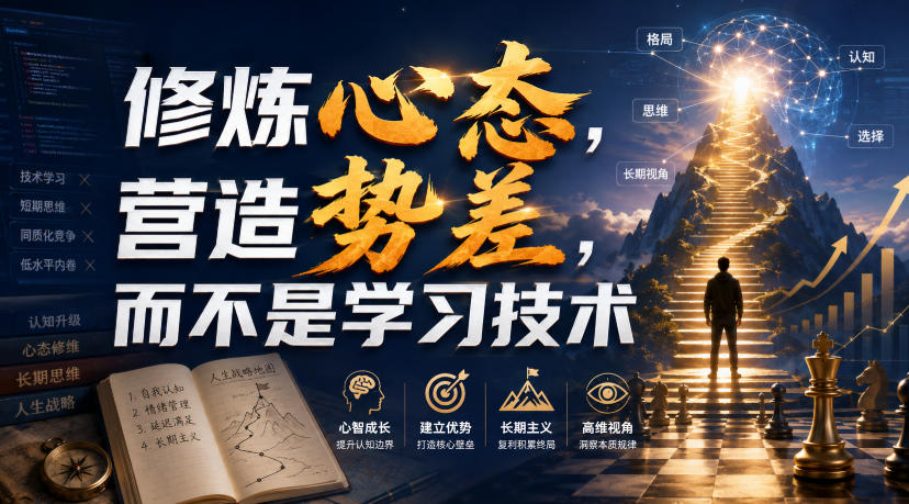 修炼心态，营造势差，才是拉开差距的关键-梧桐有术