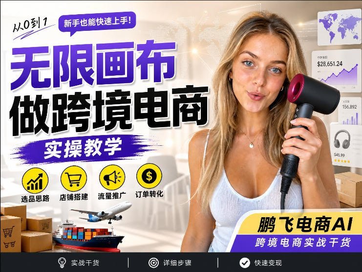 四步打造爆款商品视频！AI无线画布工作流，跨境电商轻松上手-梧桐有术
