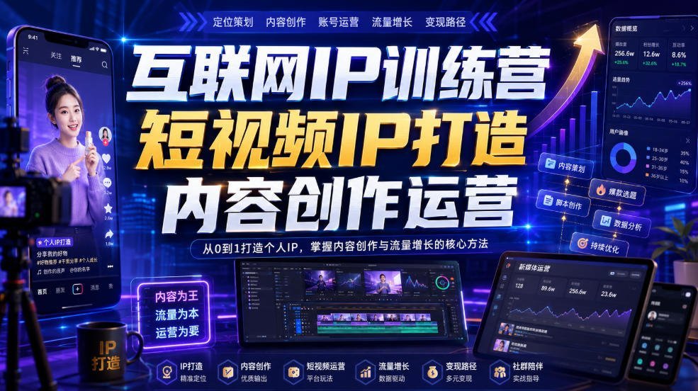 短视频IP孵化秘籍：从0到1打造爆款内容创作运营体系-梧桐有术