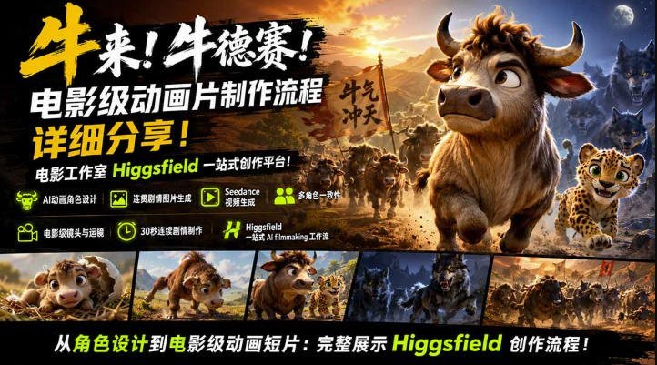 Higgsfield一站式电影级动画制作全流程揭秘，完整创作指南-梧桐有术