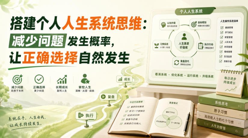 告别随意决策，用系统思维让正确选择自动发生-梧桐有术
