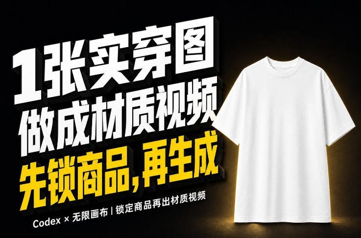 1张实穿图,10秒引爆Amazon服装材质视频的秘诀,重点不在提示词!-梧桐有术