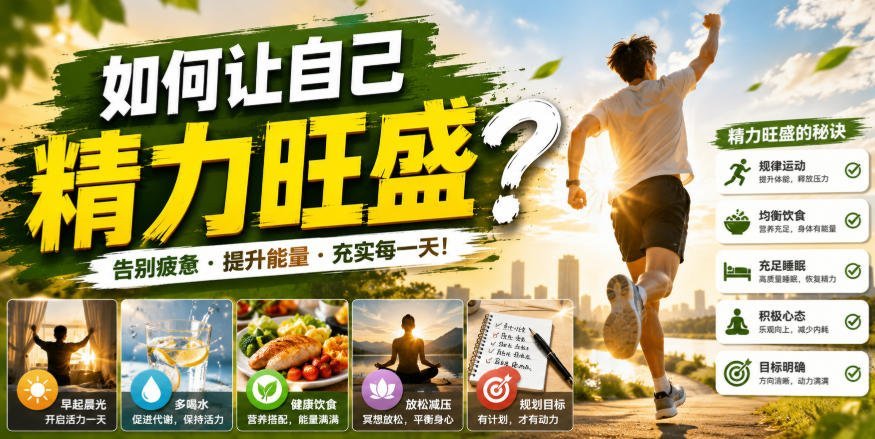 告别疲惫！掌握这5个秘诀，让你全天精力爆棚-梧桐有术