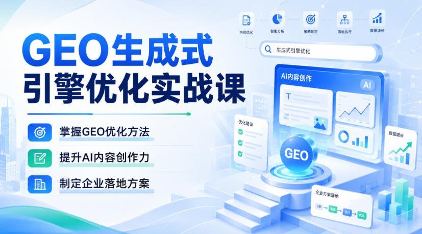 GEO生成式引擎优化实战课:解锁AI内容创作力,打造企业级落地方案-梧桐有术