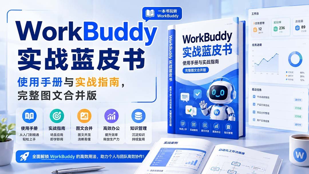 WorkBuddy实战蓝皮书:从入门到精通的全流程图文操作手册-梧桐有术