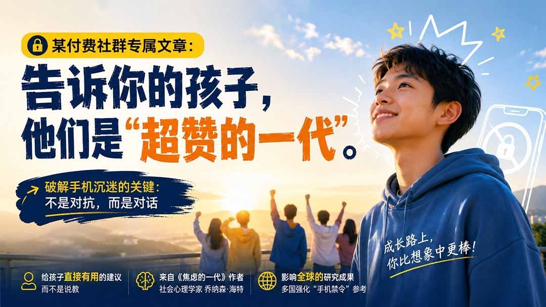 告诉你的孩子:你们是了不起的一代-梧桐有术
