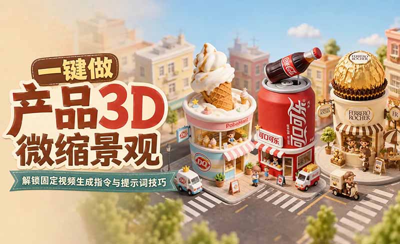 一键生成产品3D微缩景观，libtv带你解锁视频创作新玩法！-梧桐有术
