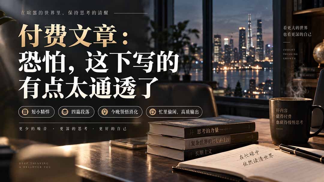 付费精选:这一篇,恐怕把话都说透了-梧桐有术
