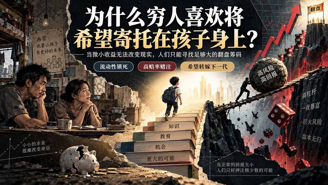 为什么越穷的家庭,越容易把翻身希望全押在孩子身上?-梧桐有术