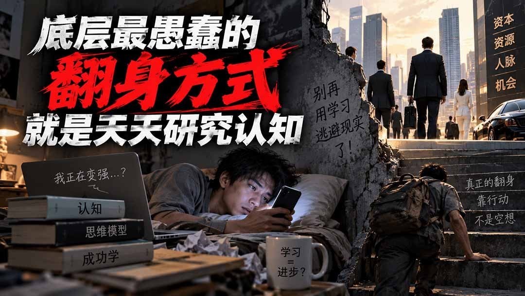 付费文章：底层逆袭的最大误区，就是沉迷于认知提升-梧桐有术