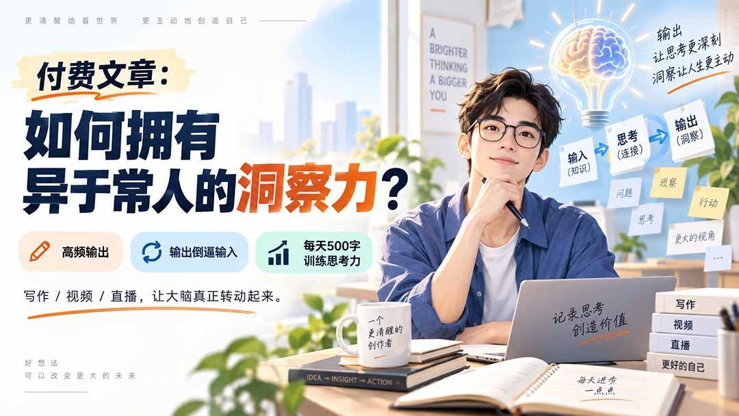 解锁付费秘籍:培养超凡洞察力的秘诀-梧桐有术